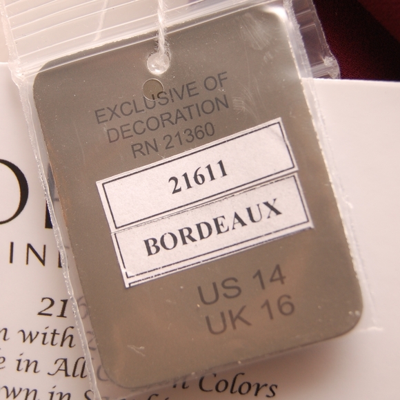 Mori Lee Bridesmaid Dress | Style 21611 | Bordeaux - Picture 5 of 14